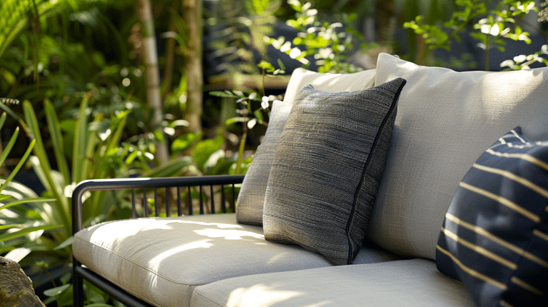 Coussin 50×50 : l’élégance confortable et résistante au jardin